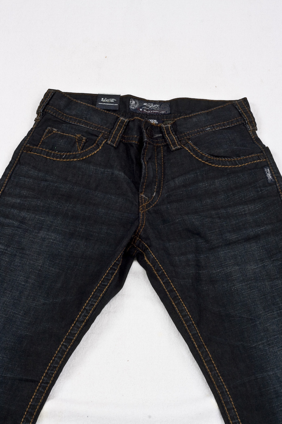 джинсы мужские Silver Jeans прямые свободные Gordie worker straight duck blue