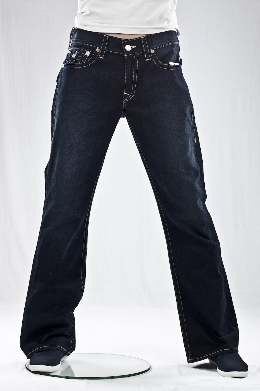 джинсы мужские True Religion широкие Basic bootcut wflaps natural