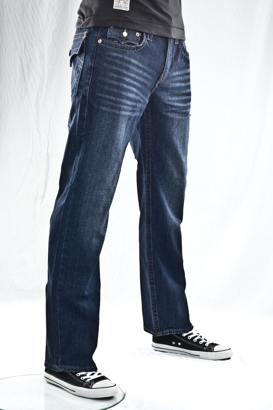 джинсы мужские True Religion прямые широкие Ricky core vintage straight