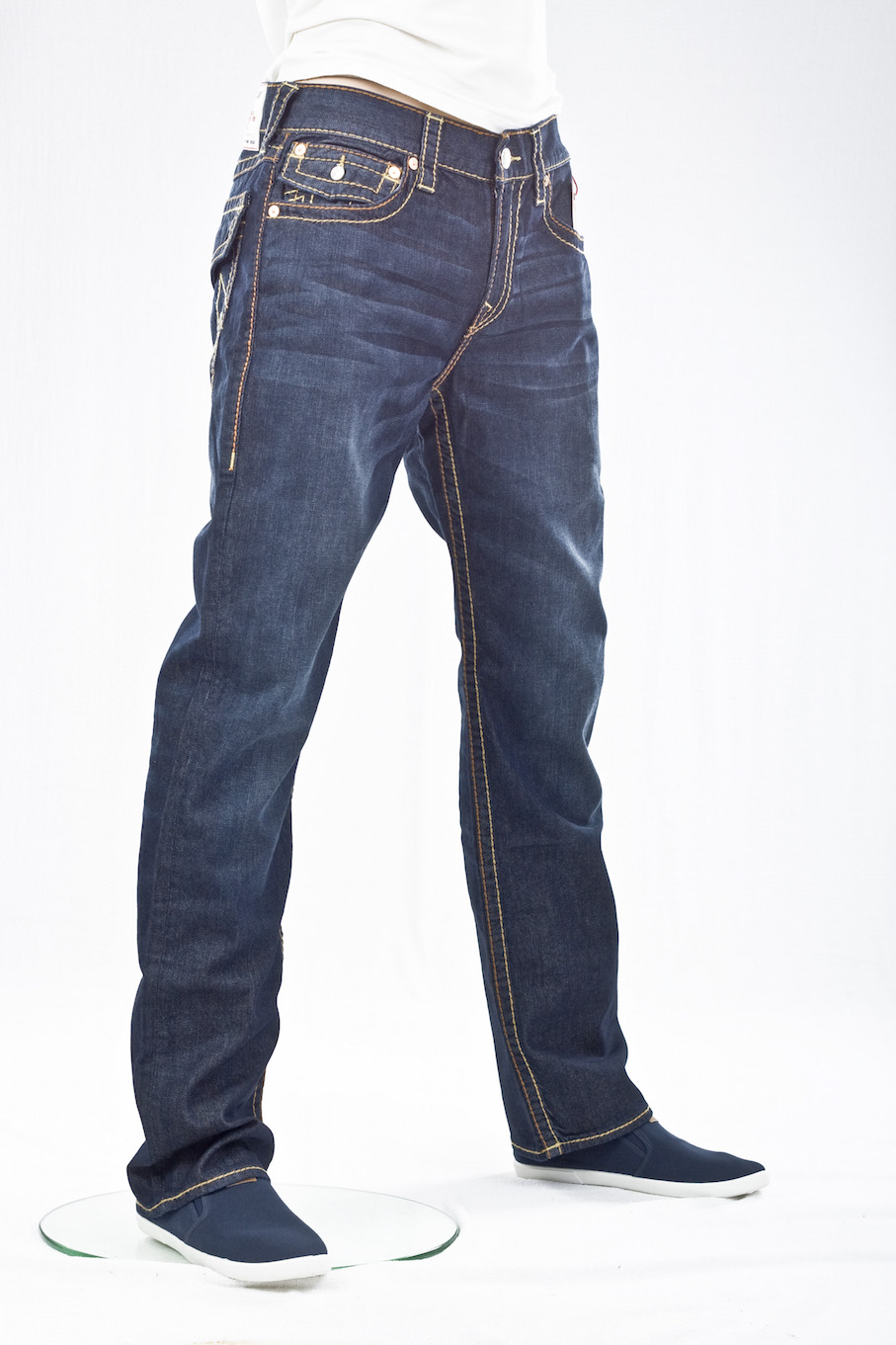 джинсы мужские True Religion Прямые широкие Rcky straight Big T Jean