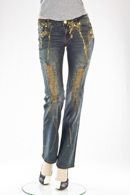 винтажные "Буткат" Desrtoyed Bootcut jeans vintage