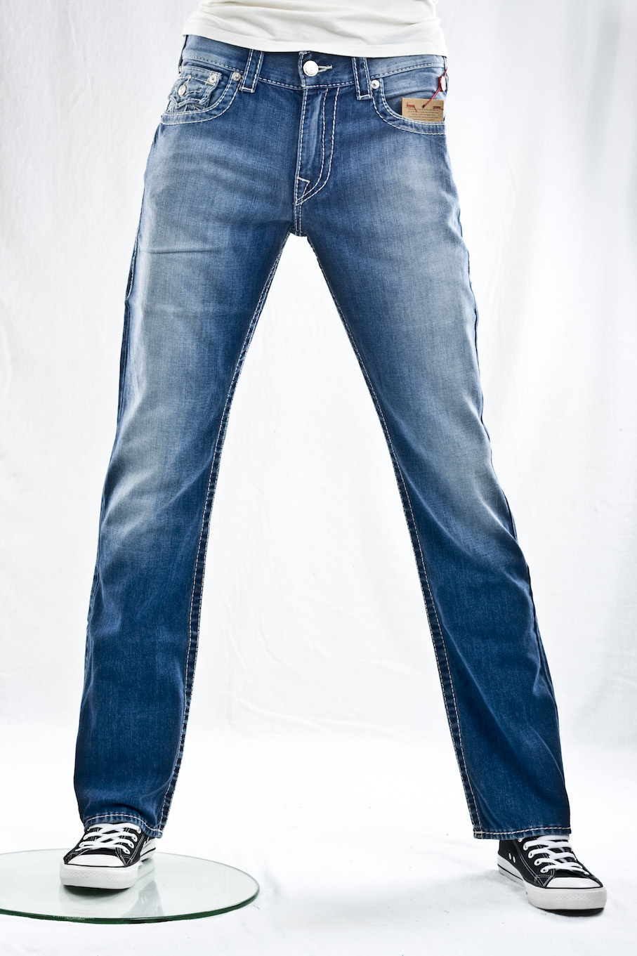 джинсы мужские True Religion свободные Straight flap natural bit t