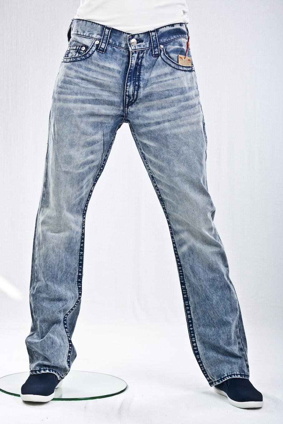 джинсы мужские True Religion широкие Прямые Straight midnight big t