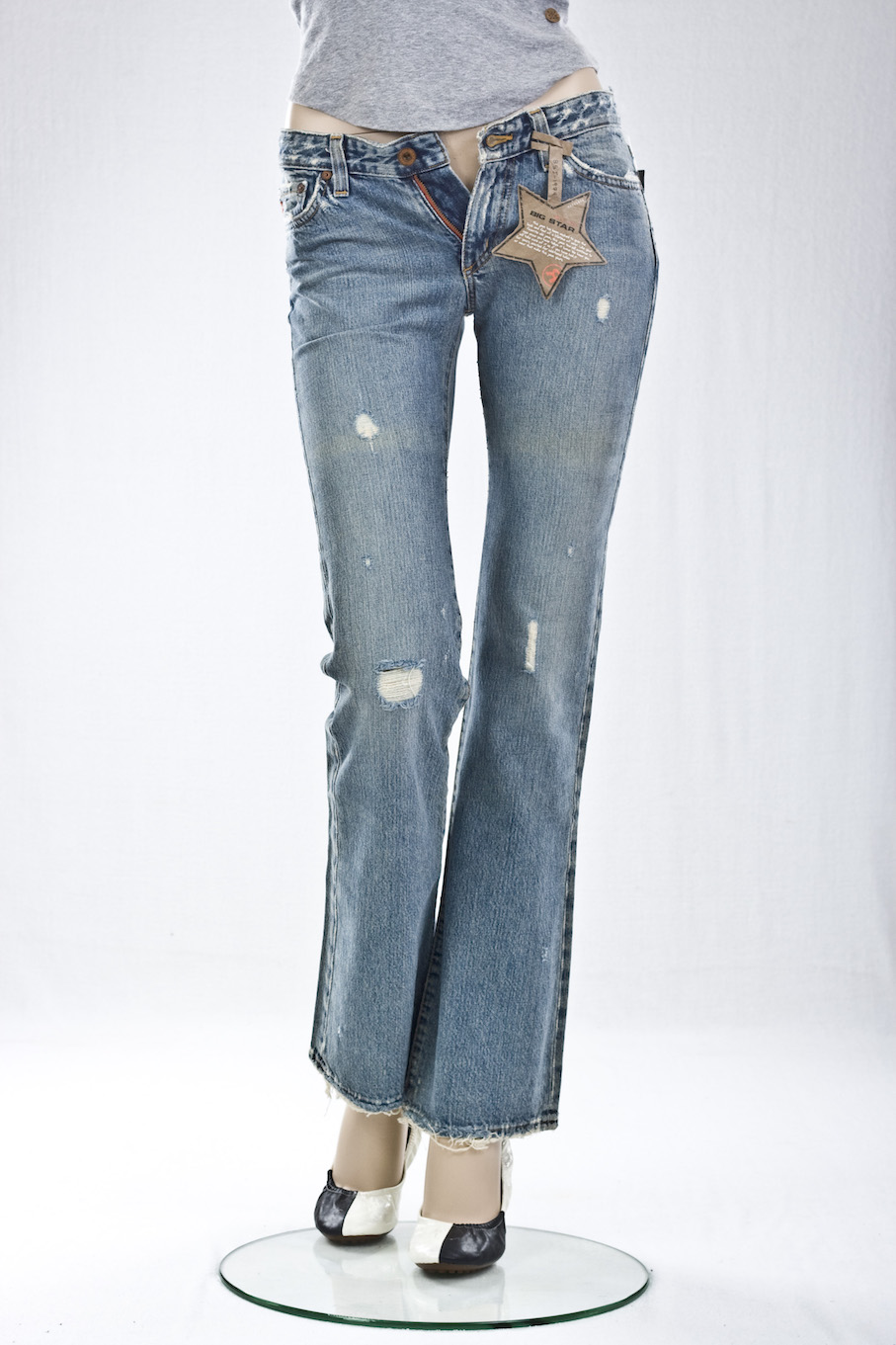 джинсы женские Big Star "винтажные" BOOT CUT DISTRESSED