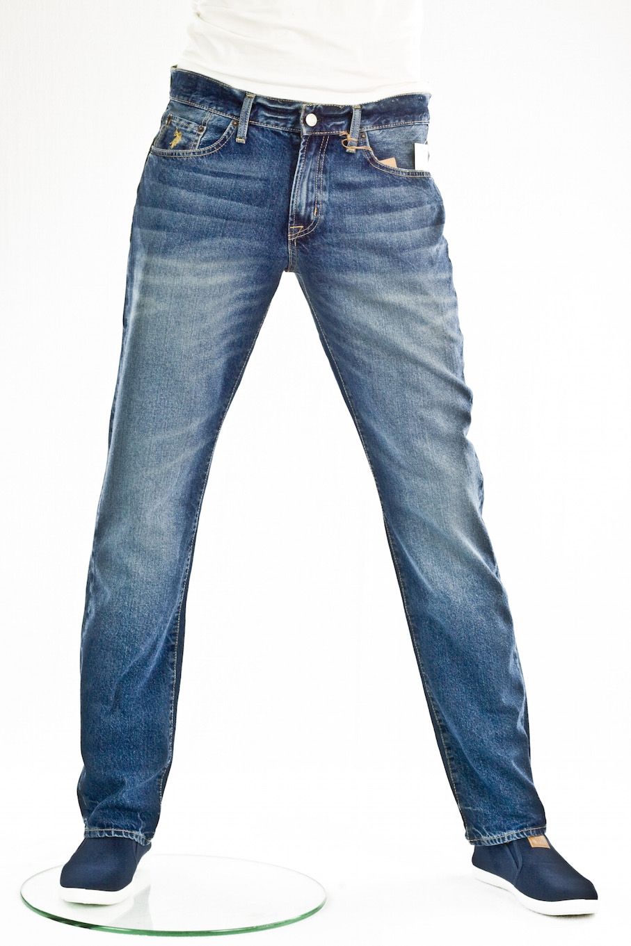 джинсы мужские US Polo Assn. прямые Slim Straight Medium Wash