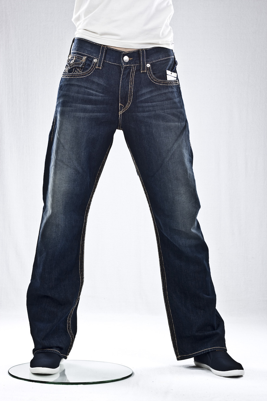 джинсы мужские True Religion прямые широкие straight wflap choc big t spt